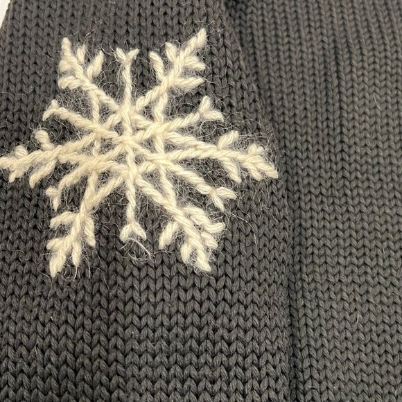 Slates Janet Howard Vtg Snowflake Sweater, Gray, M - Picture 6 of 9
